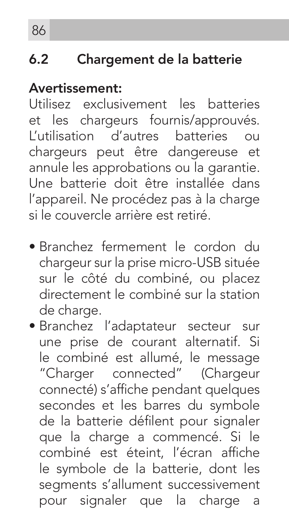 AEG Voxtel M311 User Manual | Page 86 / 216