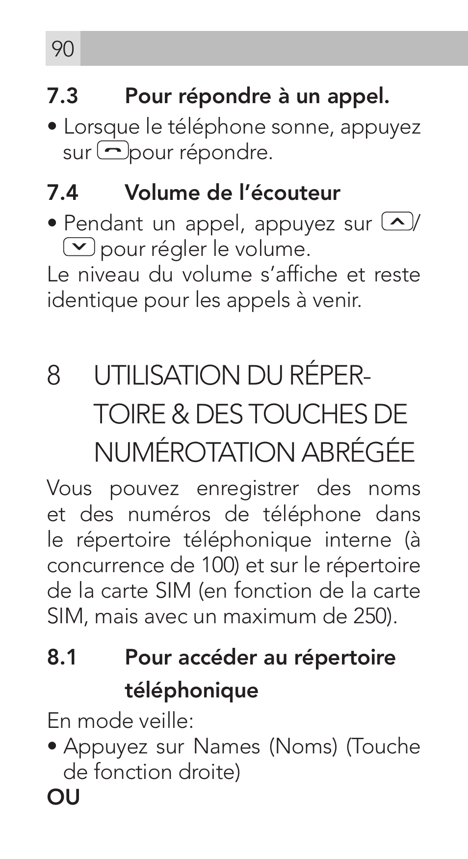 AEG Voxtel M311 User Manual | Page 90 / 216