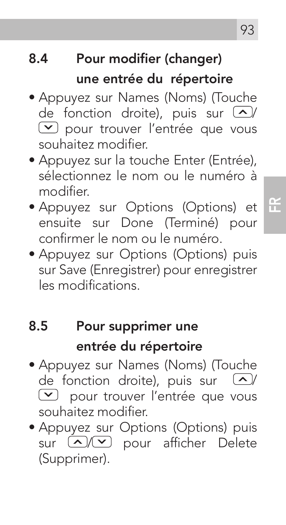 AEG Voxtel M311 User Manual | Page 93 / 216