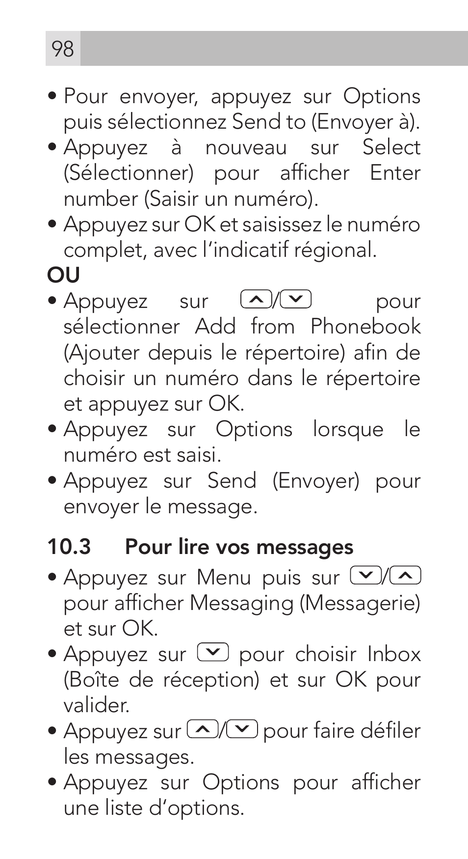 AEG Voxtel M311 User Manual | Page 98 / 216