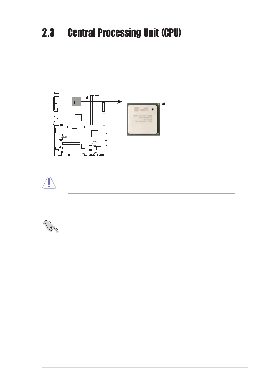 3 central processing unit (cpu), 1 overview, Hyper-threading technology | Asus DELUXE P4R800-V User Manual | Page 27 / 124