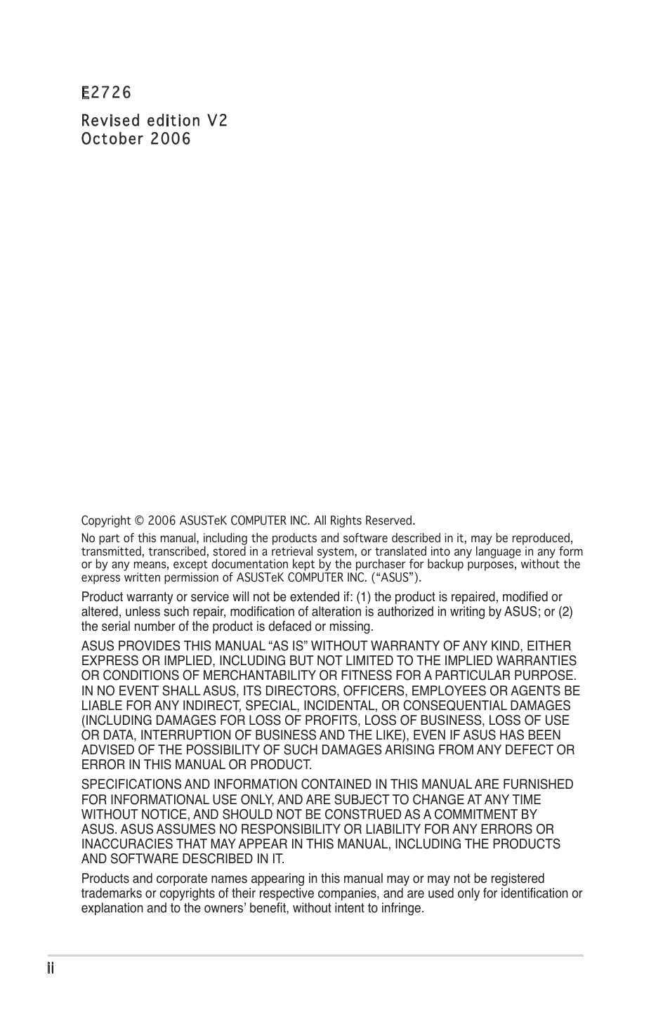 Asus P5L 1394 User Manual | Page 2 / 120