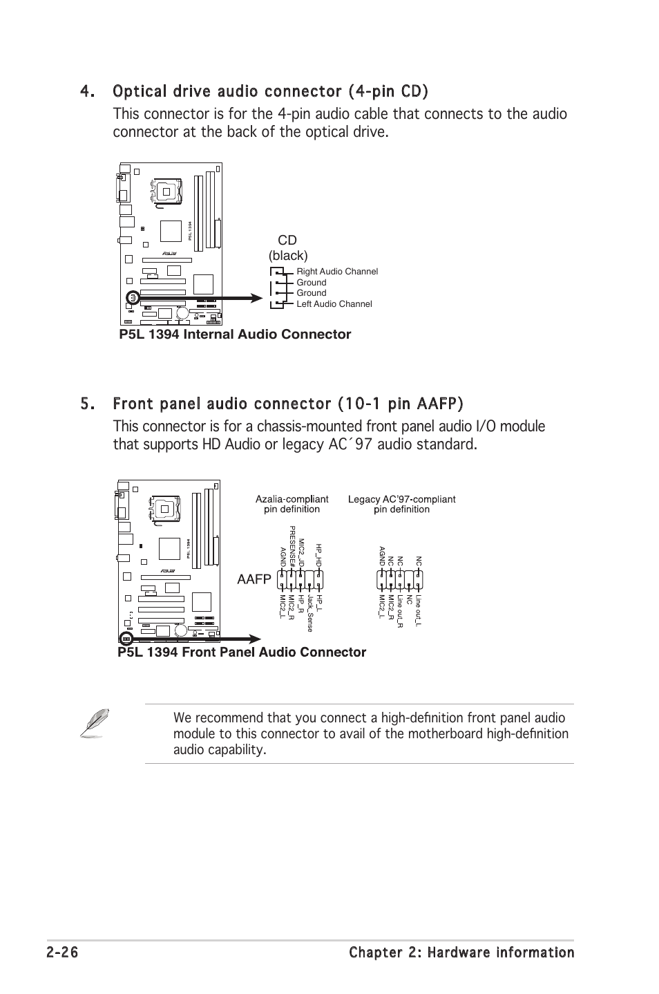 Asus P5L 1394 User Manual | Page 46 / 120