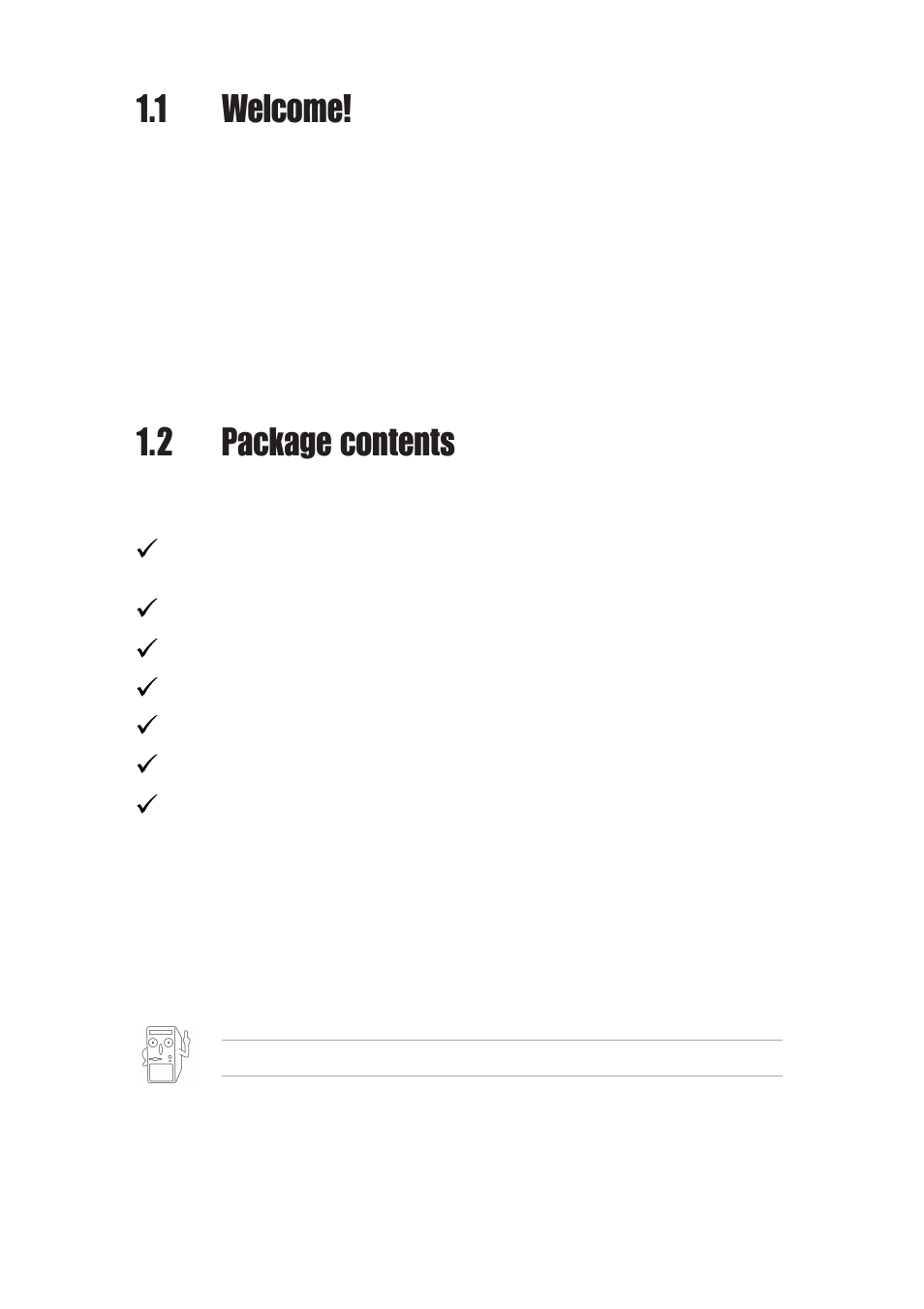 1 welcome, 2 package contents | Asus P4BGV-MX User Manual | Page 12 / 60