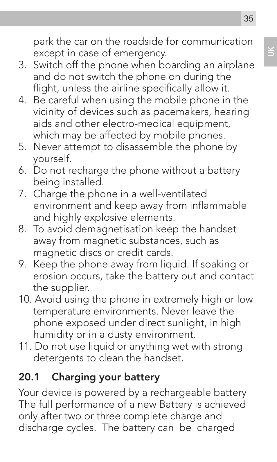 AEG Voxtel M800 User Manual | Page 35 / 48