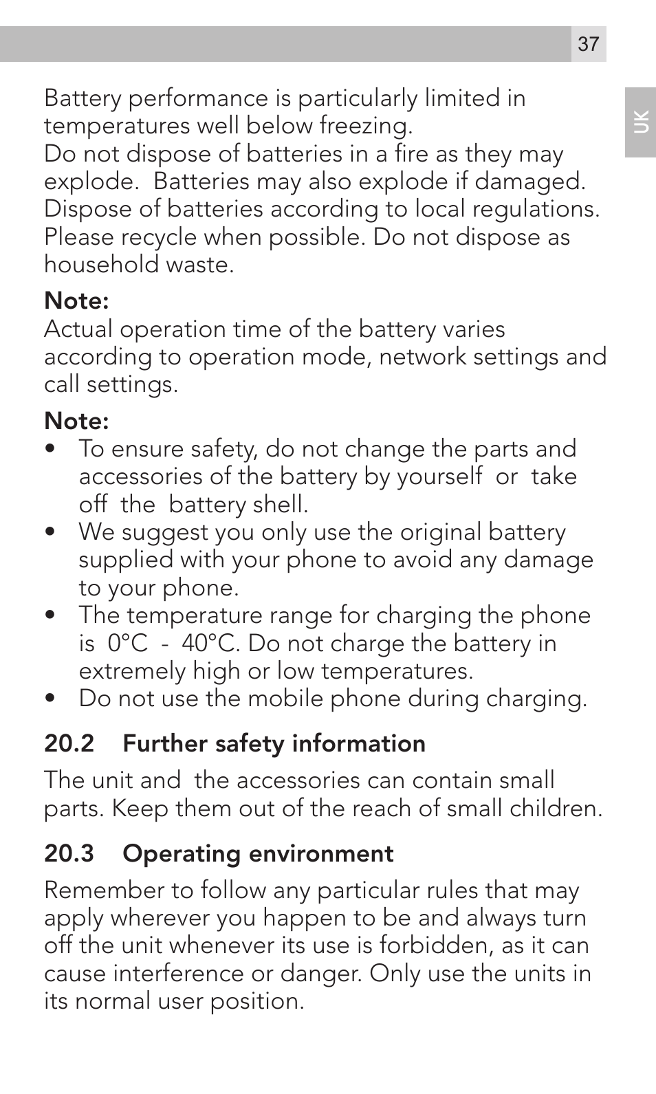 AEG Voxtel M800 User Manual | Page 37 / 48