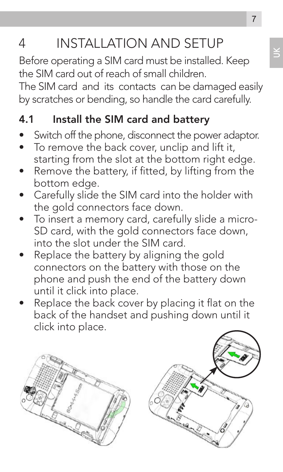 4installation and setup | AEG Voxtel M800 User Manual | Page 7 / 48