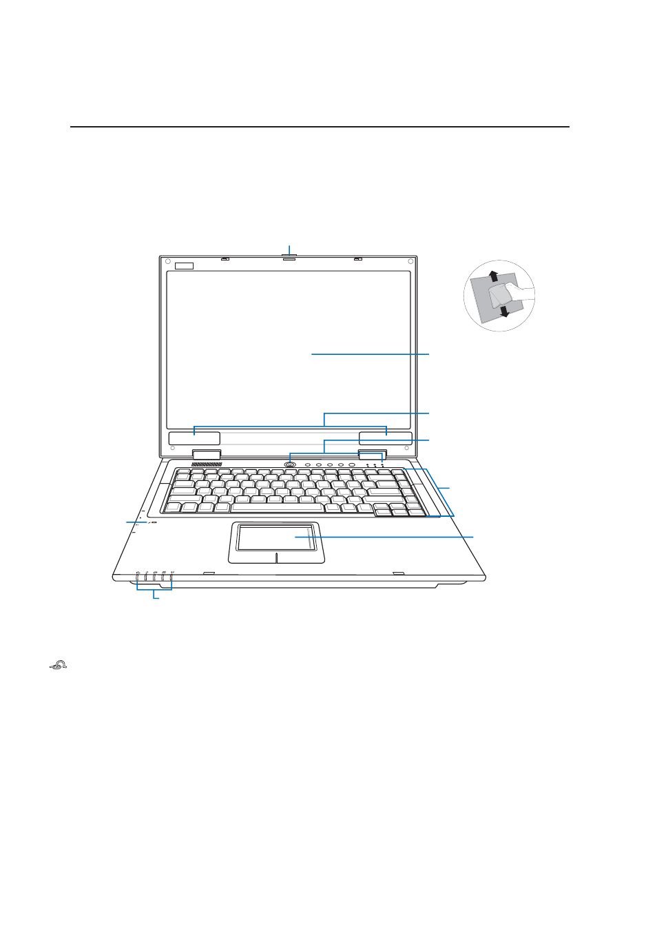 Top side | Asus E1916 User Manual | Page 12 / 72