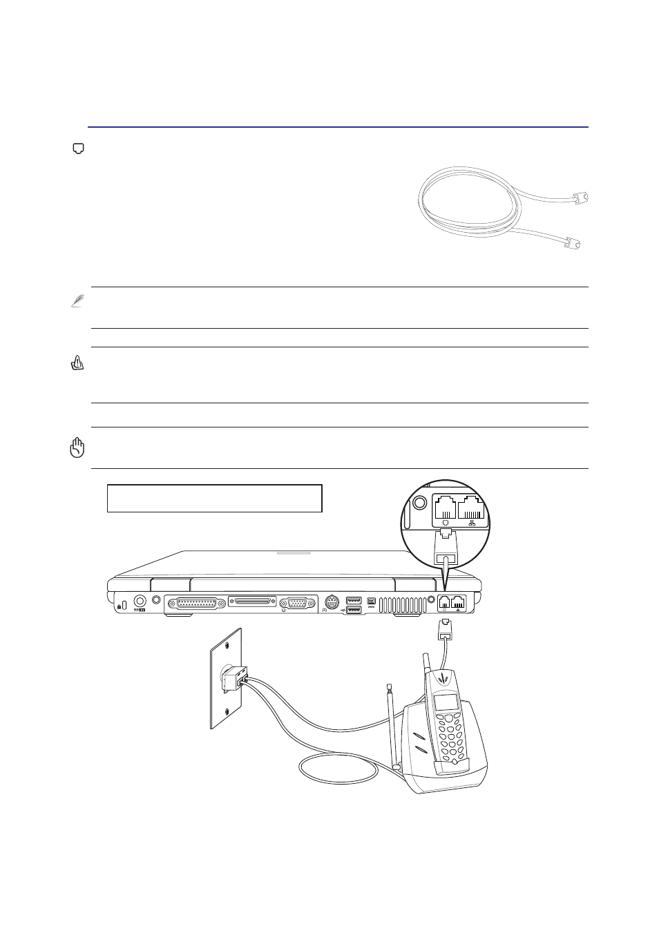 Modem connection | Asus E1916 User Manual | Page 45 / 72