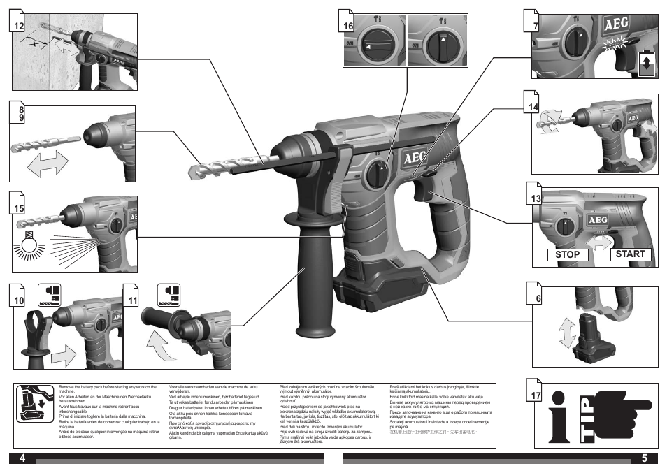 AEG BBH 12 User Manual | Page 3 / 37