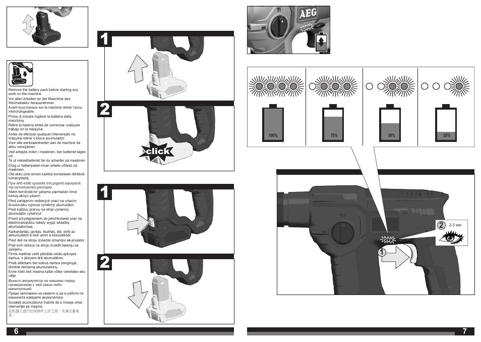 Click | AEG BBH 12 User Manual | Page 4 / 37