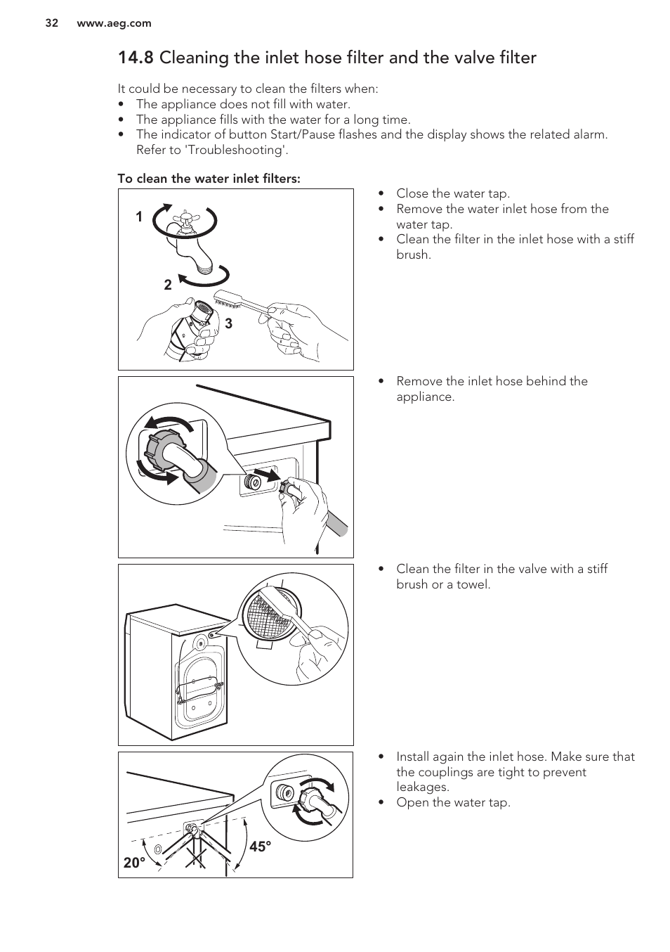 AEG T65170AV User Manual | Page 32 / 48