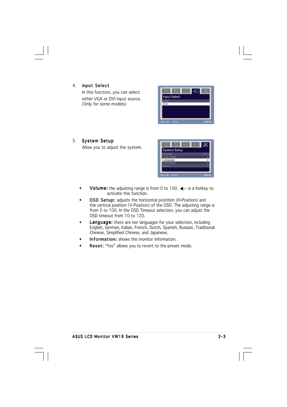 Asus VW191D User Manual | Page 14 / 16