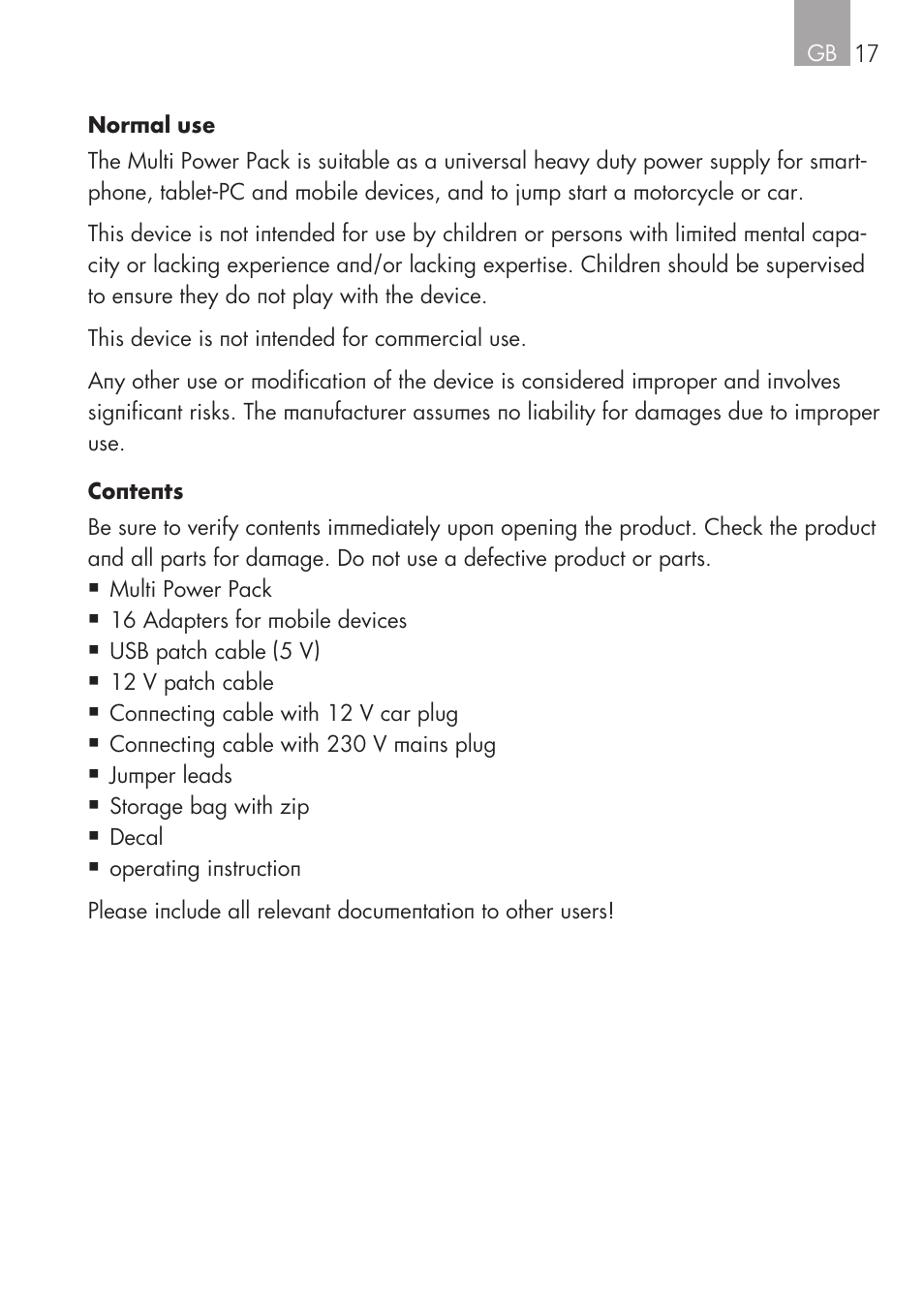 AEG Multi-Powerpack ML 12 User Manual | Page 17 / 76