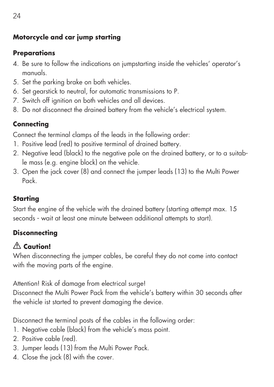 AEG Multi-Powerpack ML 12 User Manual | Page 24 / 76