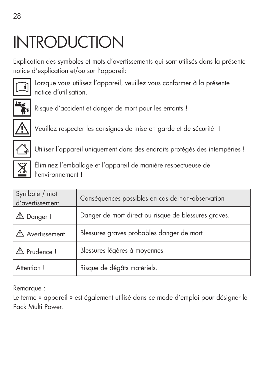 Introduction | AEG Multi-Powerpack ML 12 User Manual | Page 28 / 76