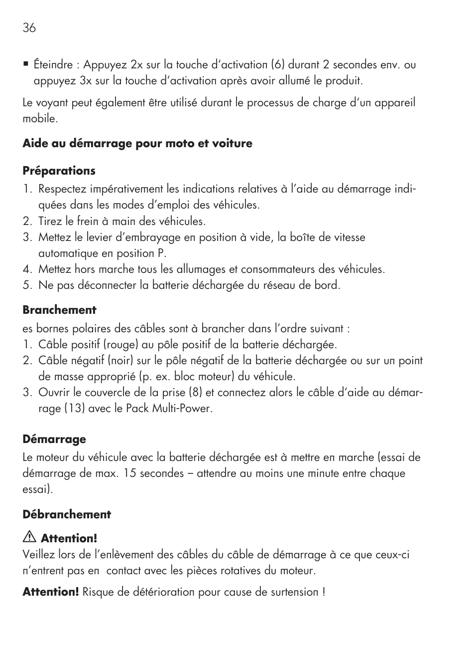 AEG Multi-Powerpack ML 12 User Manual | Page 36 / 76