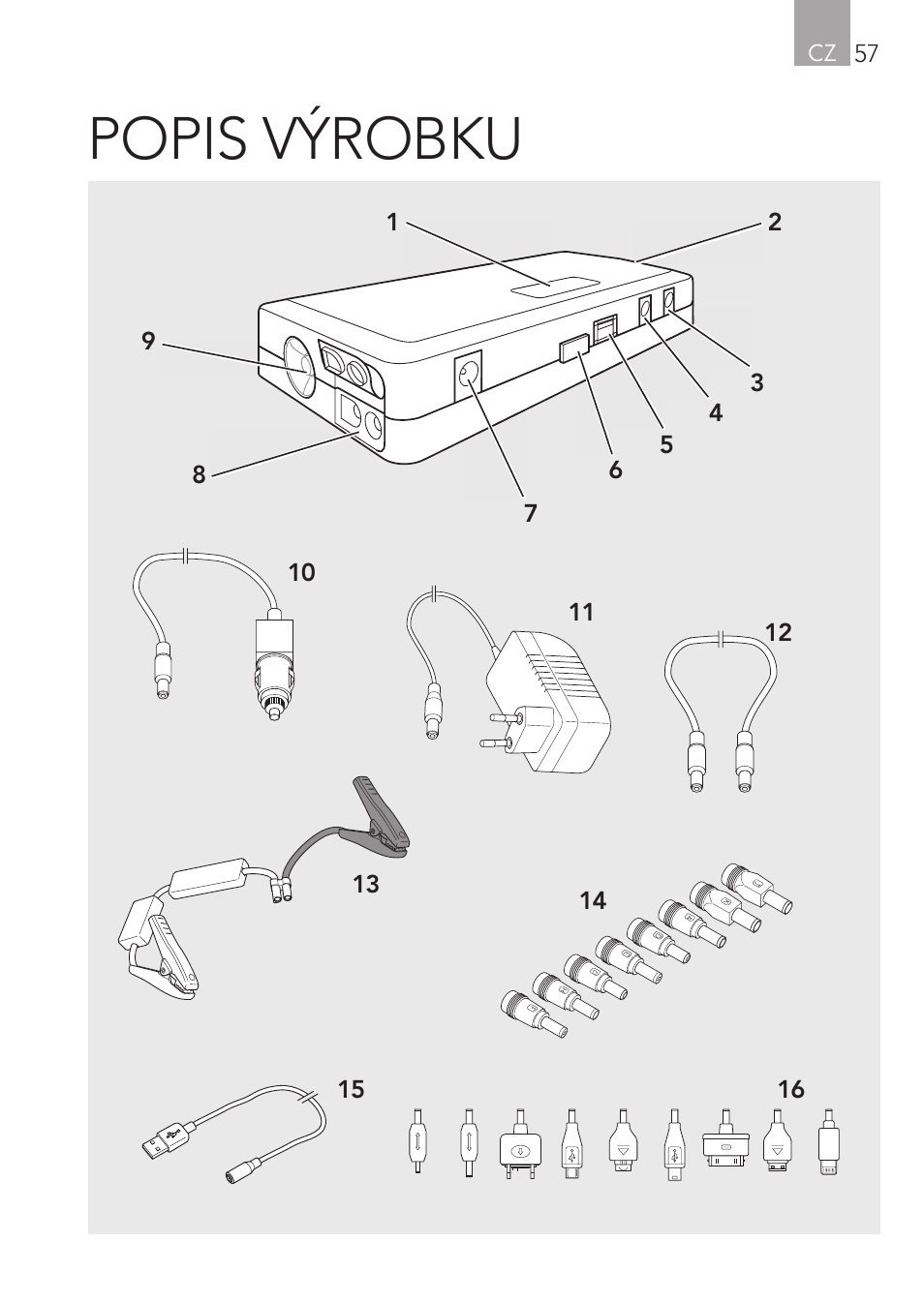 Popis výrobku | AEG Multi-Powerpack ML 12 User Manual | Page 57 / 76