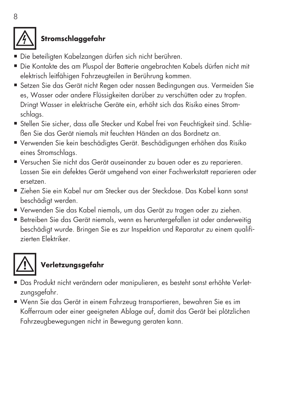 AEG Multi-Powerpack ML 12 User Manual | Page 8 / 76