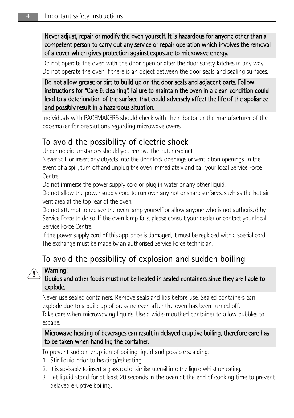 AEG MC1753E-M User Manual | Page 4 / 40