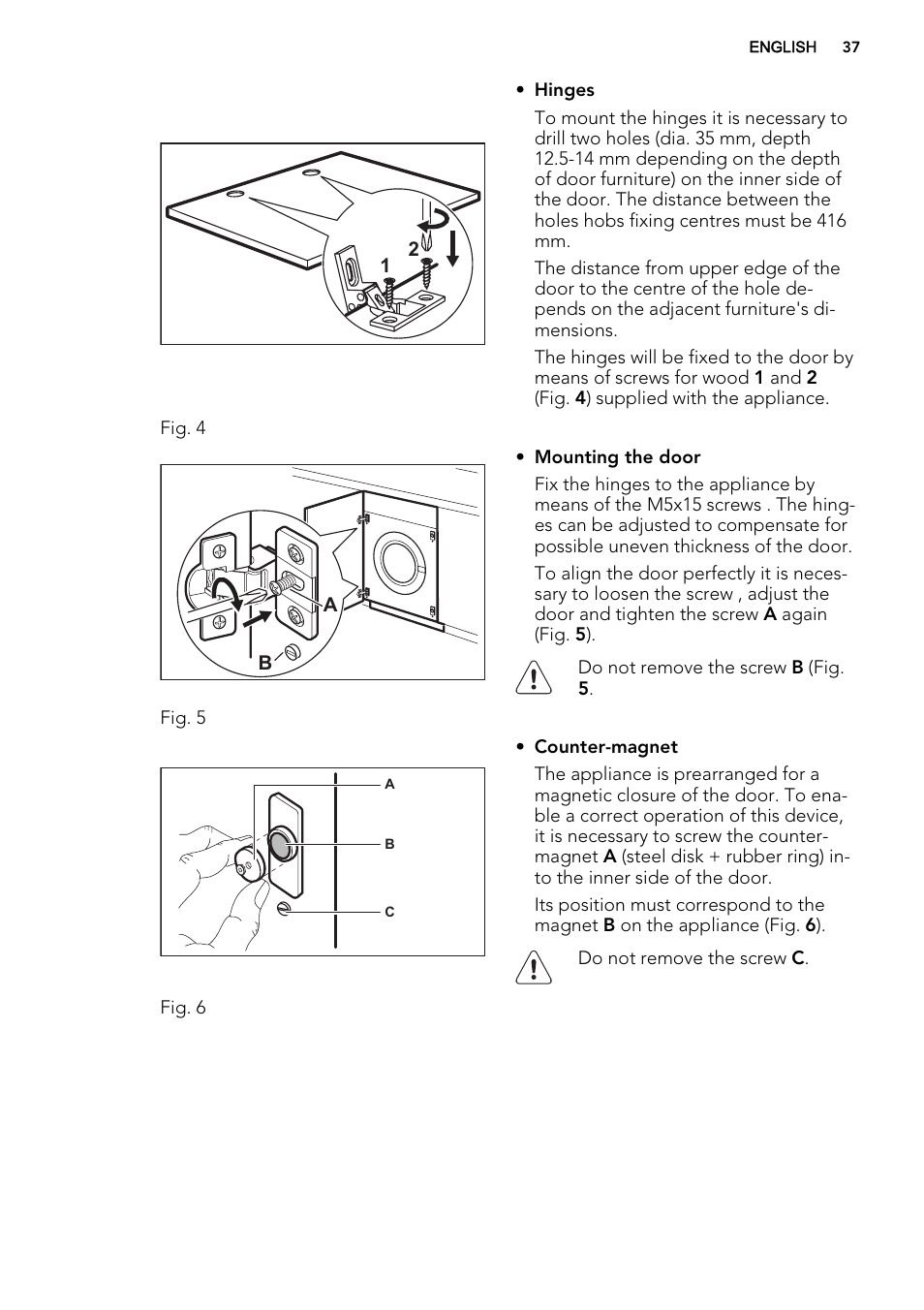 AEG L75480WD User Manual | Page 37 / 40