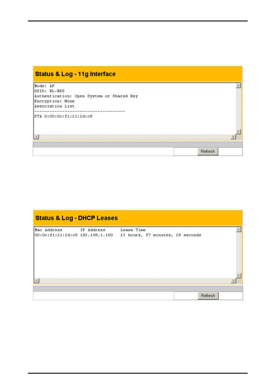 Wireless, Dhcp leases, Wireless dhcp leases | Asus WL-HDD2.5 User Manual | Page 81 / 91