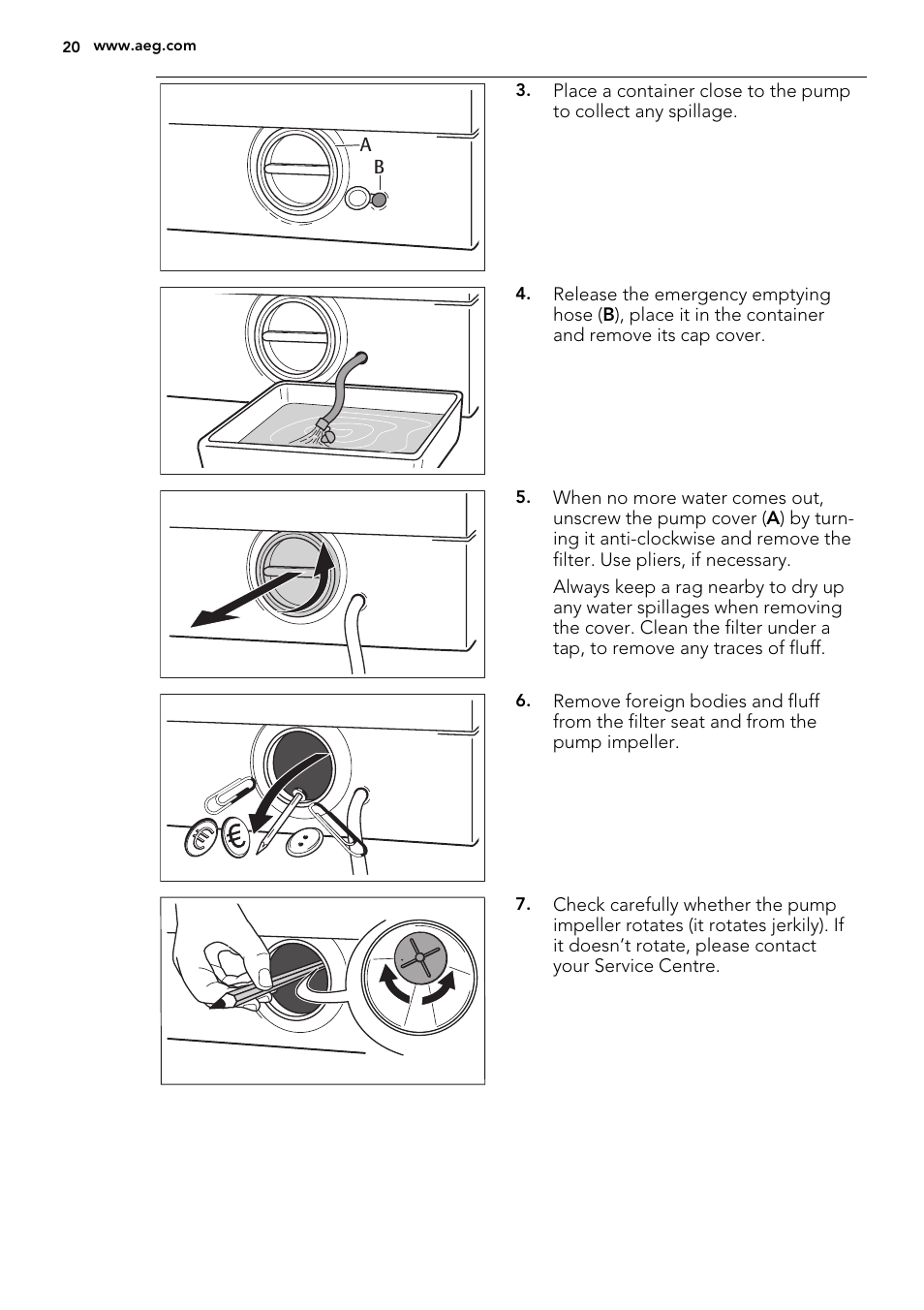 AEG L61271WDBI User Manual | Page 20 / 36