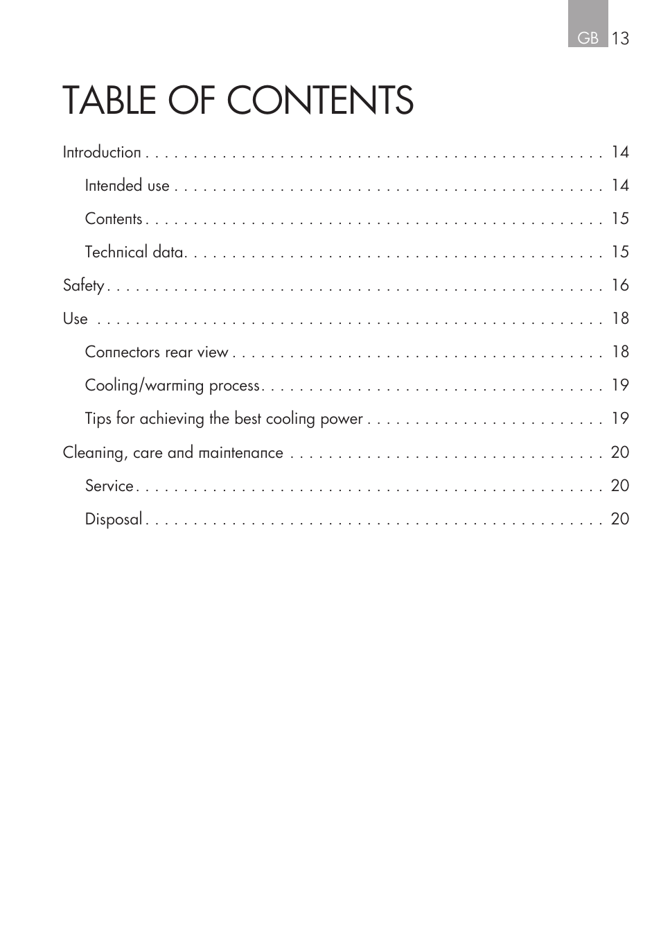 AEG Mini Fridge MS 4 User Manual | Page 13 / 56
