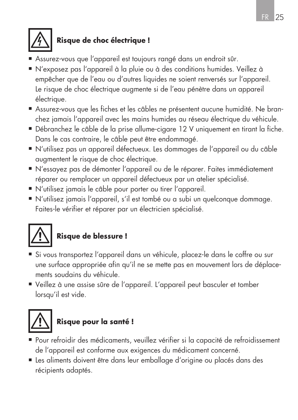 AEG Mini Fridge MS 4 User Manual | Page 25 / 56