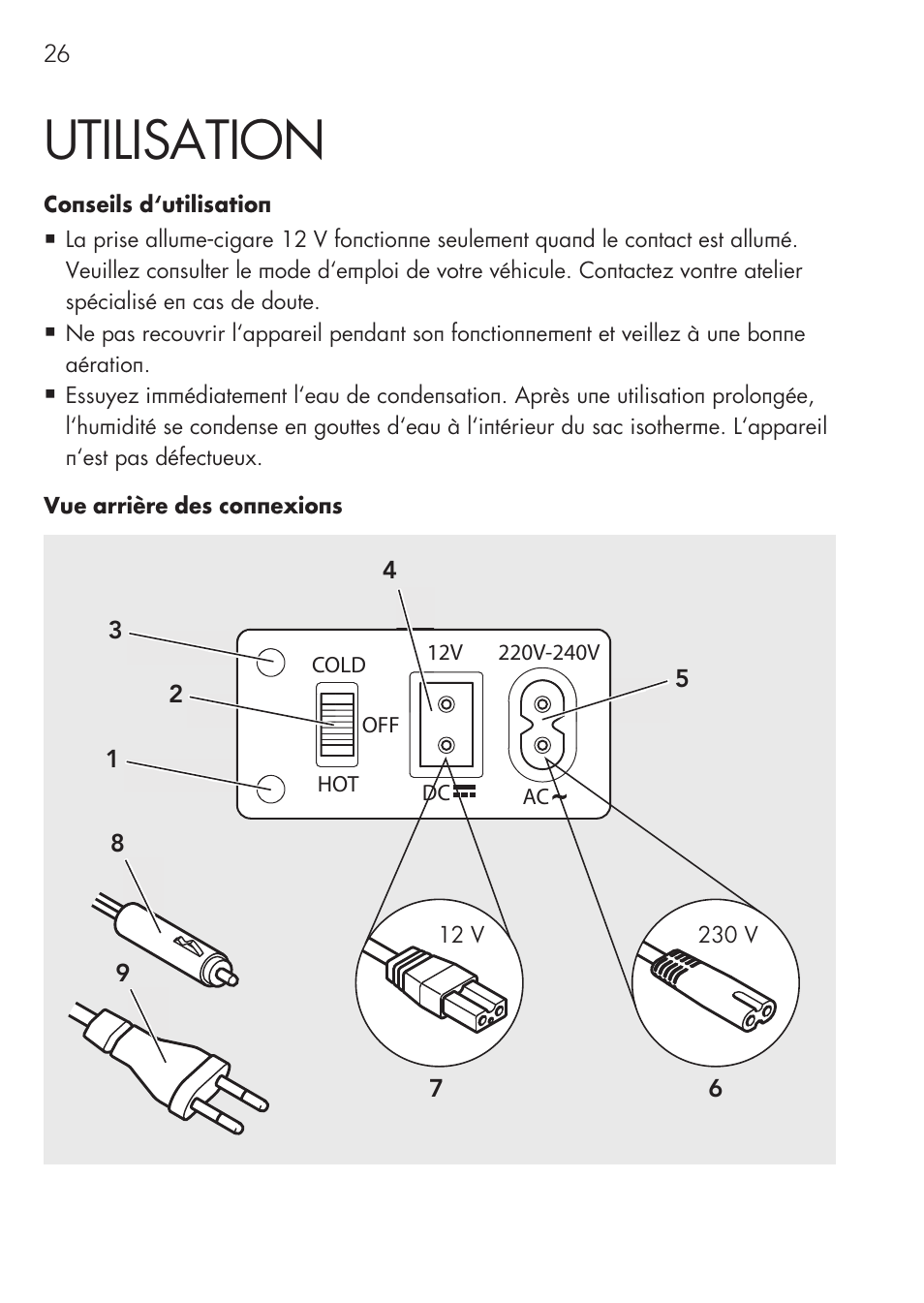 Utilisation | AEG Mini Fridge MS 4 User Manual | Page 26 / 56