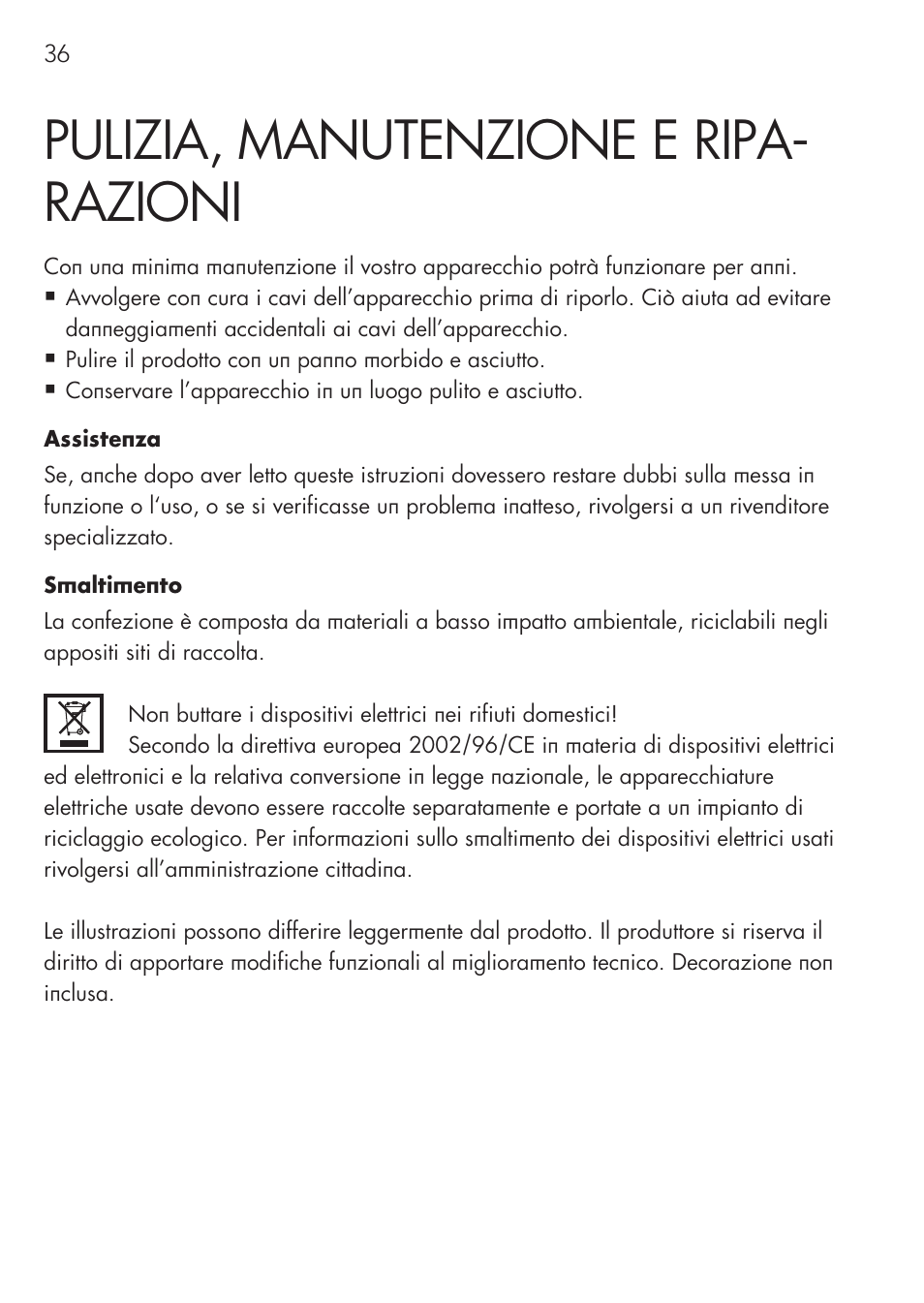 Pulizia, manutenzione e ripa- razioni | AEG Mini Fridge MS 4 User Manual | Page 36 / 56