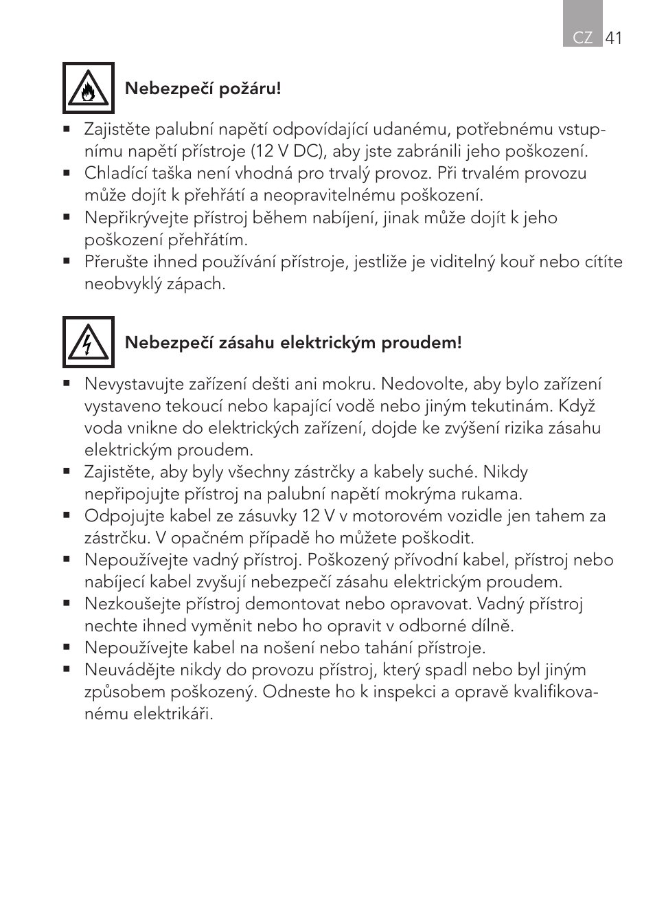 AEG Mini Fridge MS 4 User Manual | Page 41 / 56