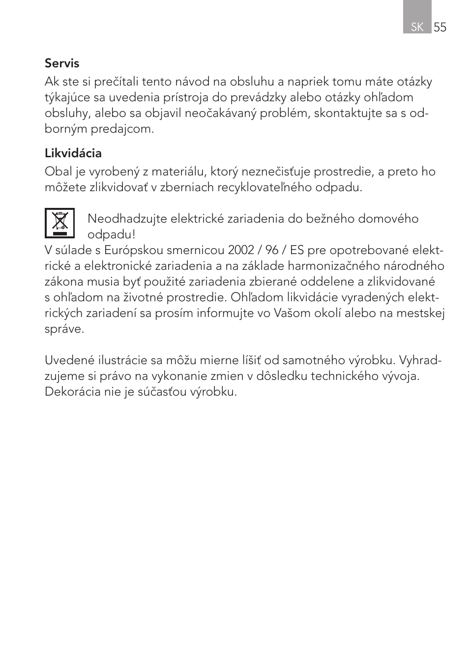 AEG Mini Fridge MS 4 User Manual | Page 55 / 56