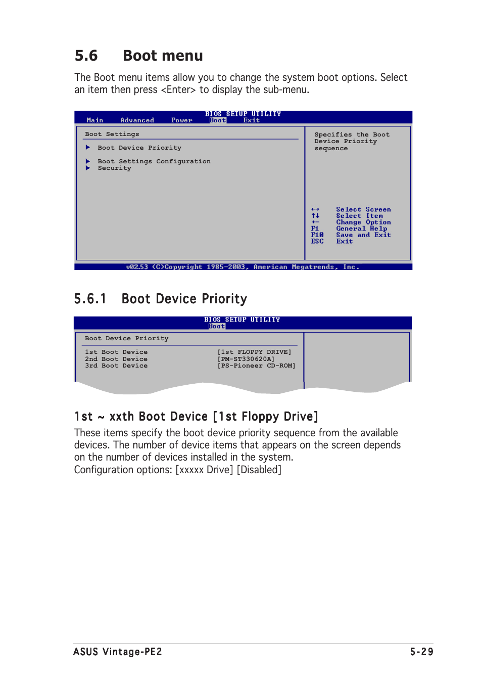 6 boot menu | Asus Barebone System Vintage-PE2 User Manual | Page 91 / 96