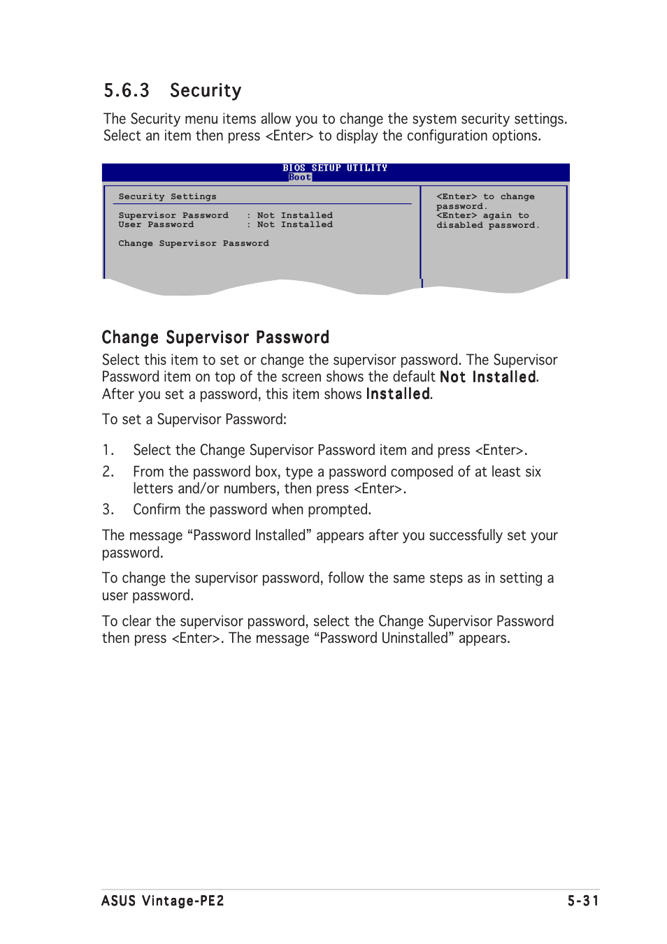 3 security security security security security | Asus Barebone System Vintage-PE2 User Manual | Page 93 / 96