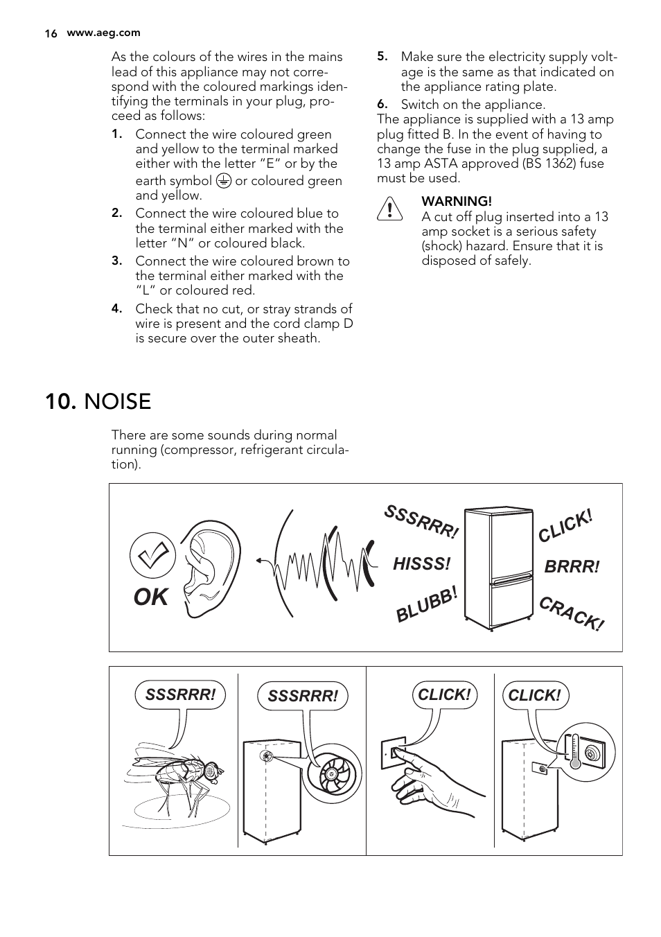 Noise | AEG S63300KDX0 User Manual | Page 16 / 20