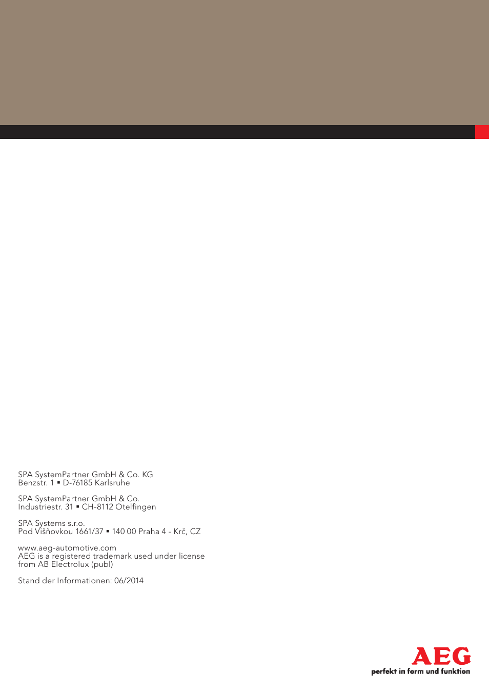 AEG LED Daytime Running Lights LS 18 User Manual | 20 pages