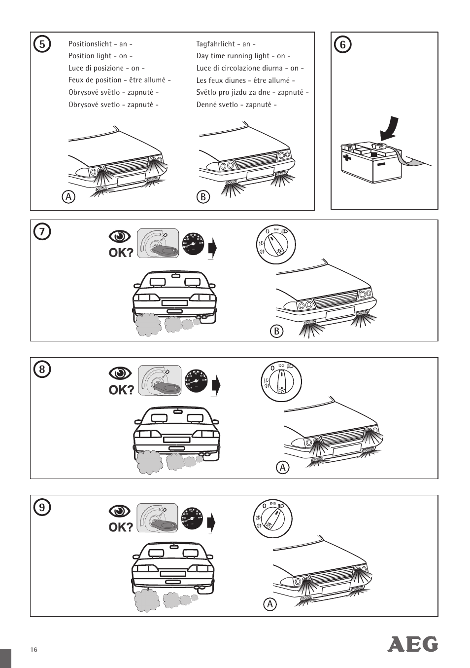 AEG LED Daytime Running Lights LS 18 User Manual | Page 17 / 20