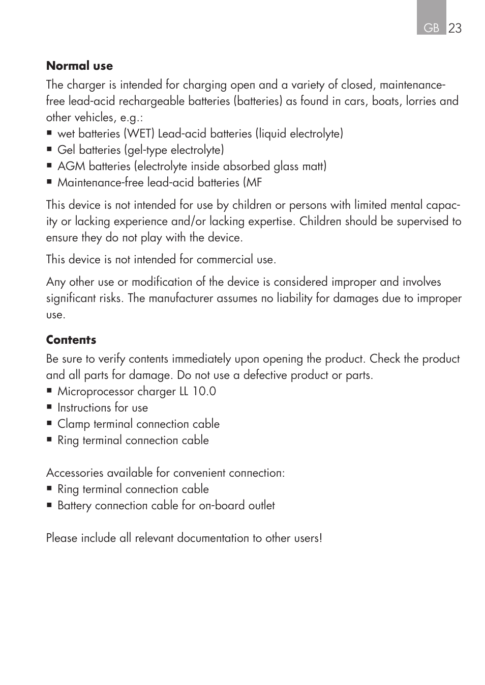 AEG Micro-Processor Charging Unit LW 60.0 User Manual | Page 23 / 112