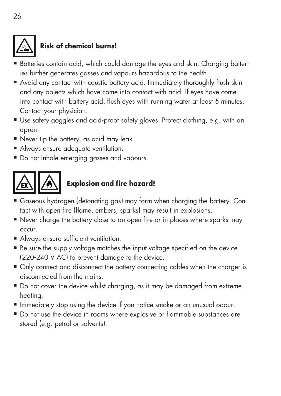 AEG Micro-Processor Charging Unit LW 60.0 User Manual | Page 26 / 112
