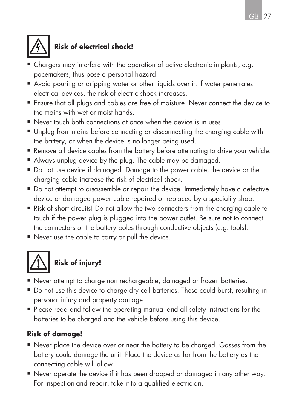 AEG Micro-Processor Charging Unit LW 60.0 User Manual | Page 27 / 112