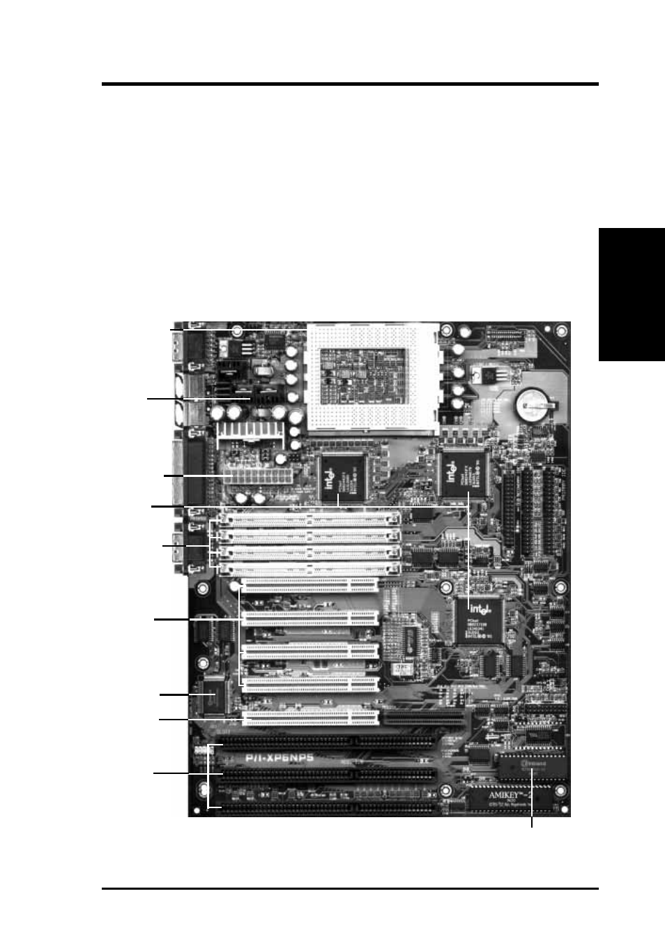 Ii. features, Parts of the asus motherboard | Asus P/I-XP6NP5 User Manual | Page 9 / 64