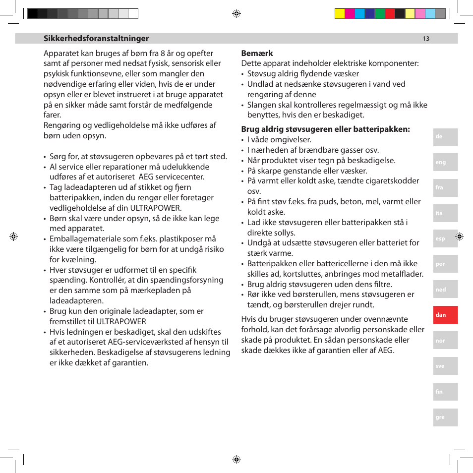AEG AG5012CU User Manual | Page 13 / 56