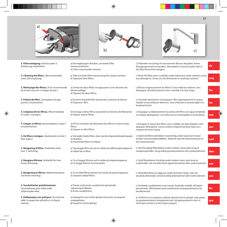 B) a) c) | AEG AG5012CU User Manual | Page 31 / 56