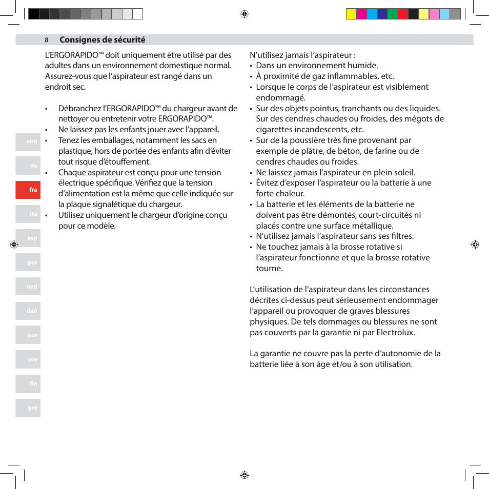 AEG AG941 User Manual | Page 8 / 44