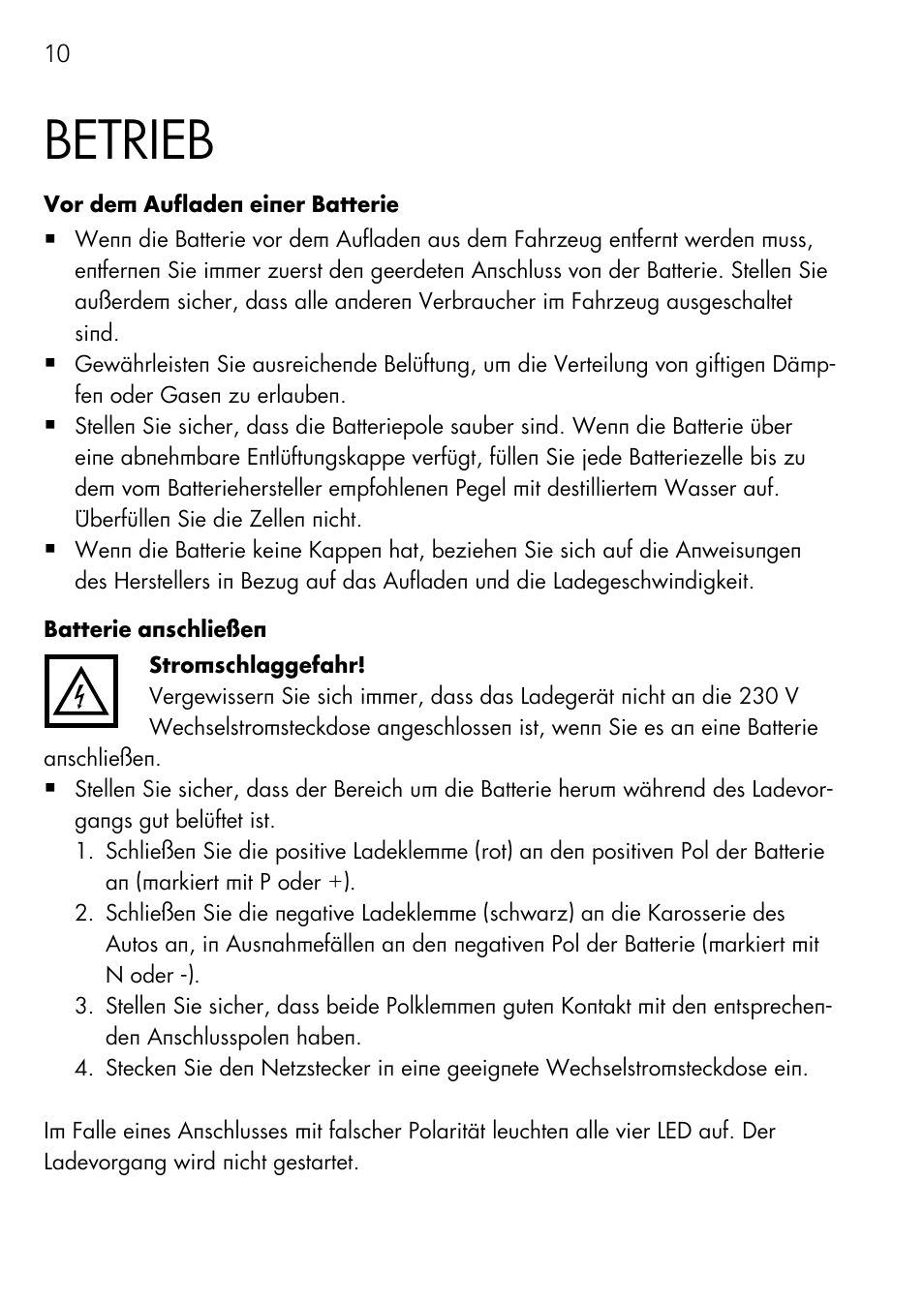 Betrieb | AEG Charger LK 1204 User Manual | Page 10 / 88