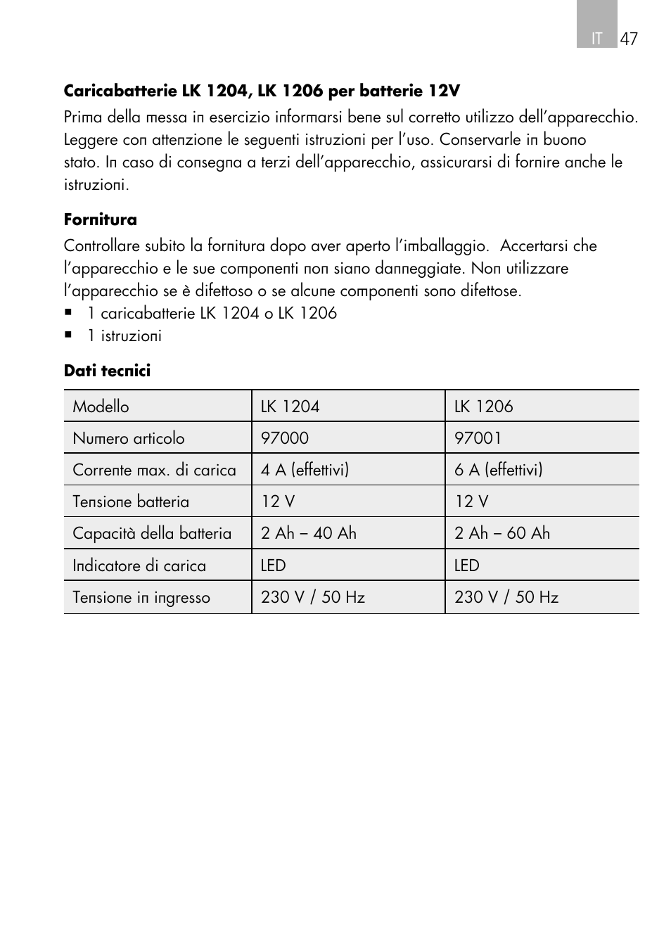 AEG Charger LK 1204 User Manual | Page 47 / 88