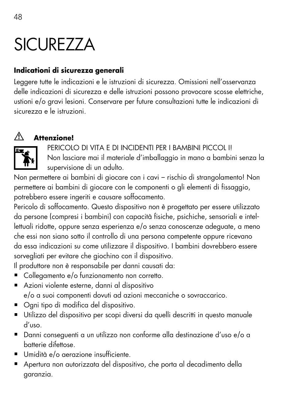 Sicurezza | AEG Charger LK 1204 User Manual | Page 48 / 88