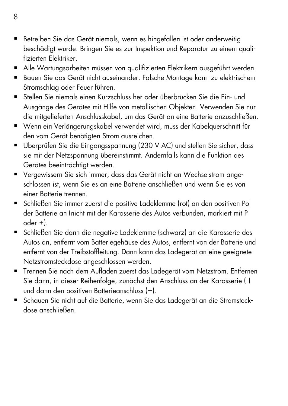 AEG Charger LK 1204 User Manual | Page 8 / 88