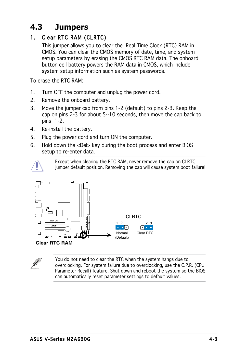 3 jumpers | Asus M2A690G User Manual | Page 58 / 108